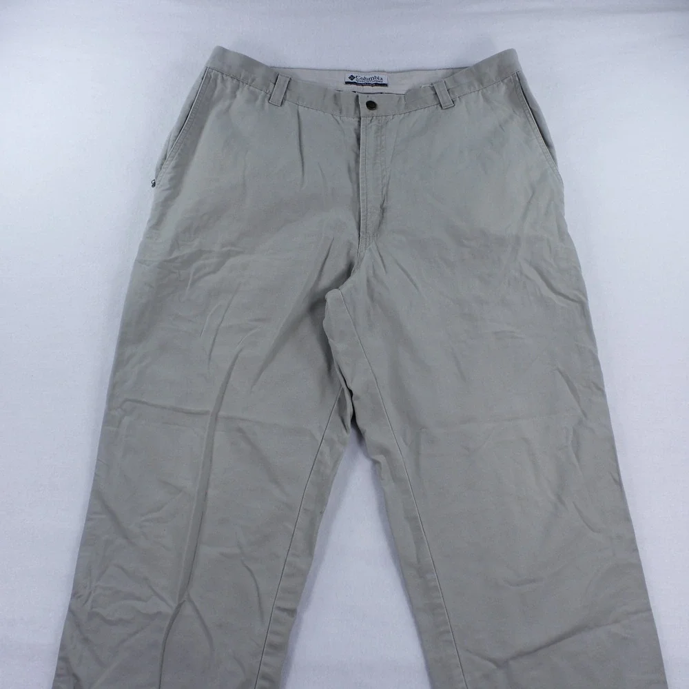 Columbia Men's Gray Granite Cloth Hiking Pants Size 36x30 Outdoor Utility